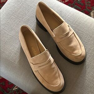 Stuart Weitzman Tan Loafers